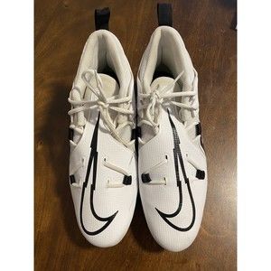 Nike Alpha Menace Pro 3, Football Cleats, CT6649-100, White Black, Men's 13